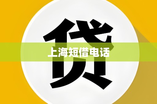上海短借电话 上海短借电话